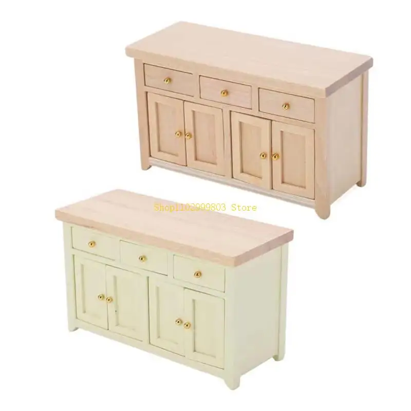 

1/12 Dollhouses Storage Cabinet Scene Display Furniture For Craft Toy Collectors J0MF