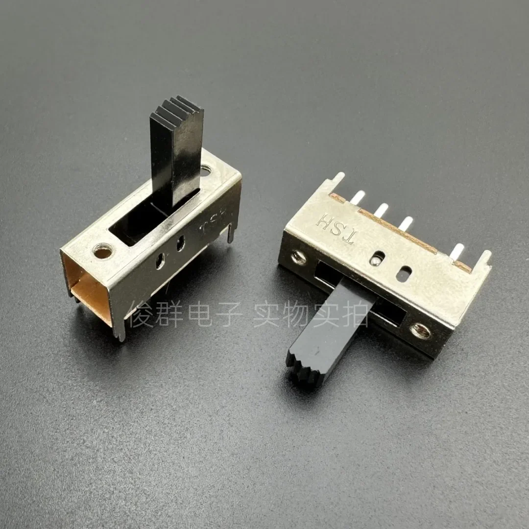 50pcs/ SS23H02G15 sliding toggle switch power supply in-line double row 8-foot 3-speed push handle 15mm high