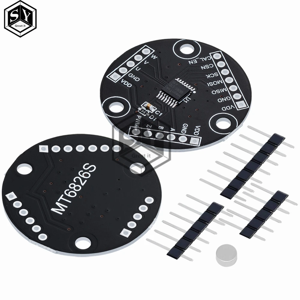 MT6826S High Precision High Speed Magnetic Encoder Magnetic Induction Angle Measurement Sensor Module for arduino