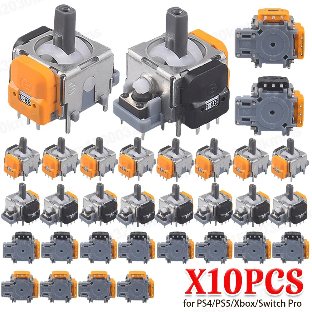 교체용 3D 아날로그 조이스틱, 홀 전자기 원 컨트롤러, 썸스틱 수리 부품, 2024 액세서리, PS5, PS4, 2-10PCs 