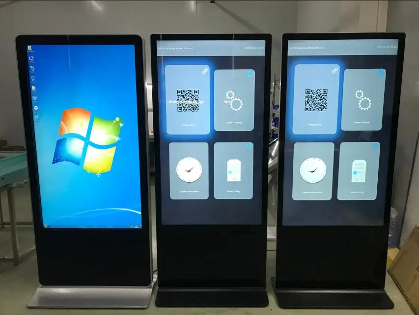 43inch Android/Windows+Touch screen Floor stand network wifi lcd advertising display indoor kiosk standalone digital signage