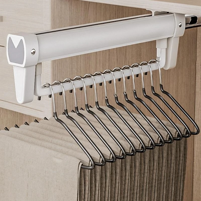 

Portable Wardrobes Hanging with Adjustable Pull Out Clothes Storage Rod .Y5GA