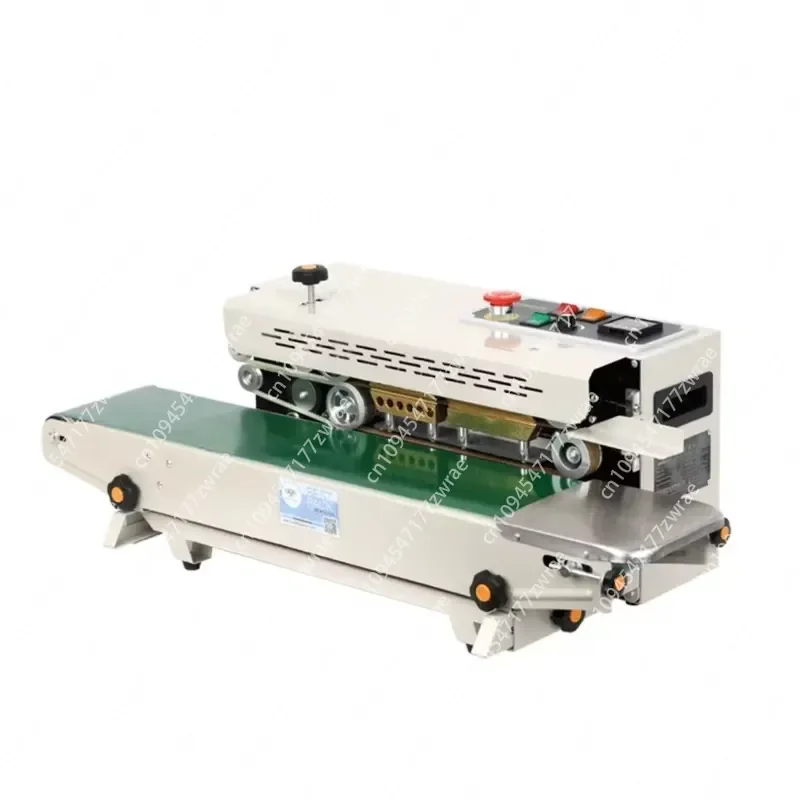 Automatic Horizontal Continuous Heat Sealing Band Sealer Machine Foil Product Packaging with Temperature Control