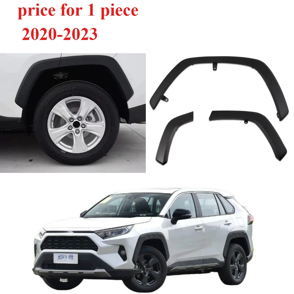 Bumper Eyebrow for RAV4 2020-2023 Wheel Apron for RAV4 EyeBrow Front or Rear 1 PIECE