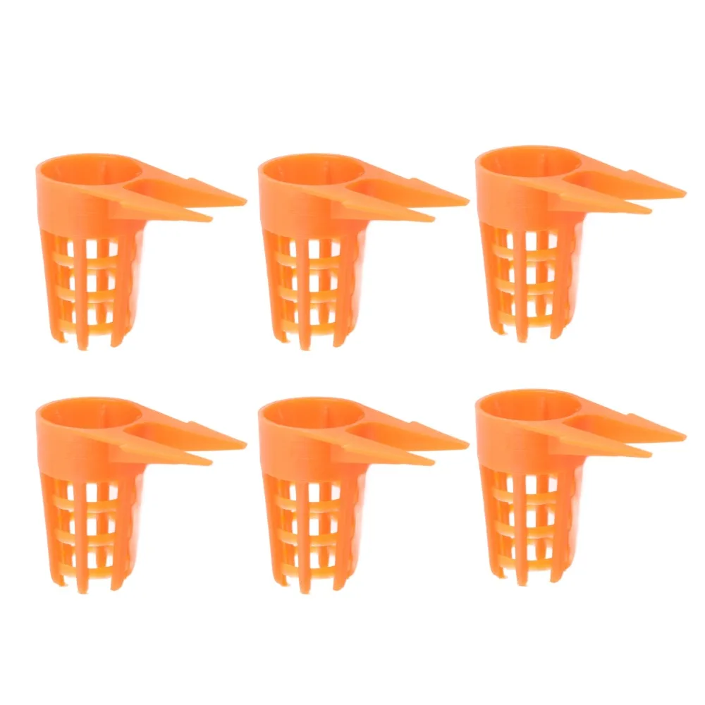 20pcs Plastic Queen Bee Cages Ventilated Small Size Bee Cells Cover Lightweight Uneven Grid Design Protective Bee Cage