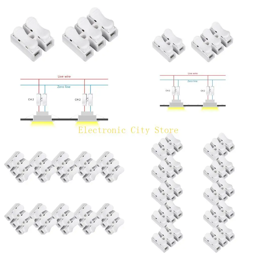 Quick Release Wire Terminal Connector Secure Locking Mechanism For Stable Current Transfer Multiple Gauges Compatible HU8D