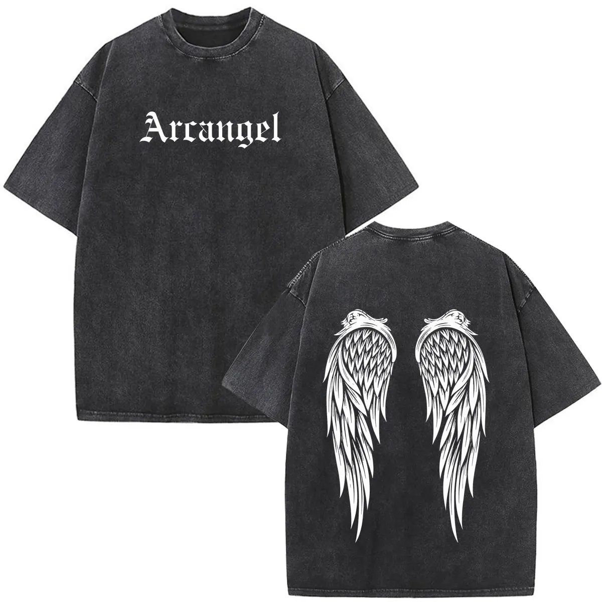 Футболка с принтом Arcangel La 8va Maravilla Tour 2026, мужская и женская, модная, в стиле хип-хоп, свободного кроя, повседневная, из хлопка, винтажная, с эффектом потертости.