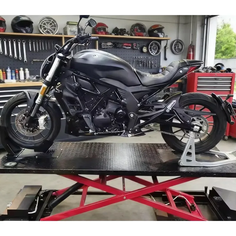 Portable Motorcycle Repair Lift Table Motorcycle Maintenance Tool Machine Durable