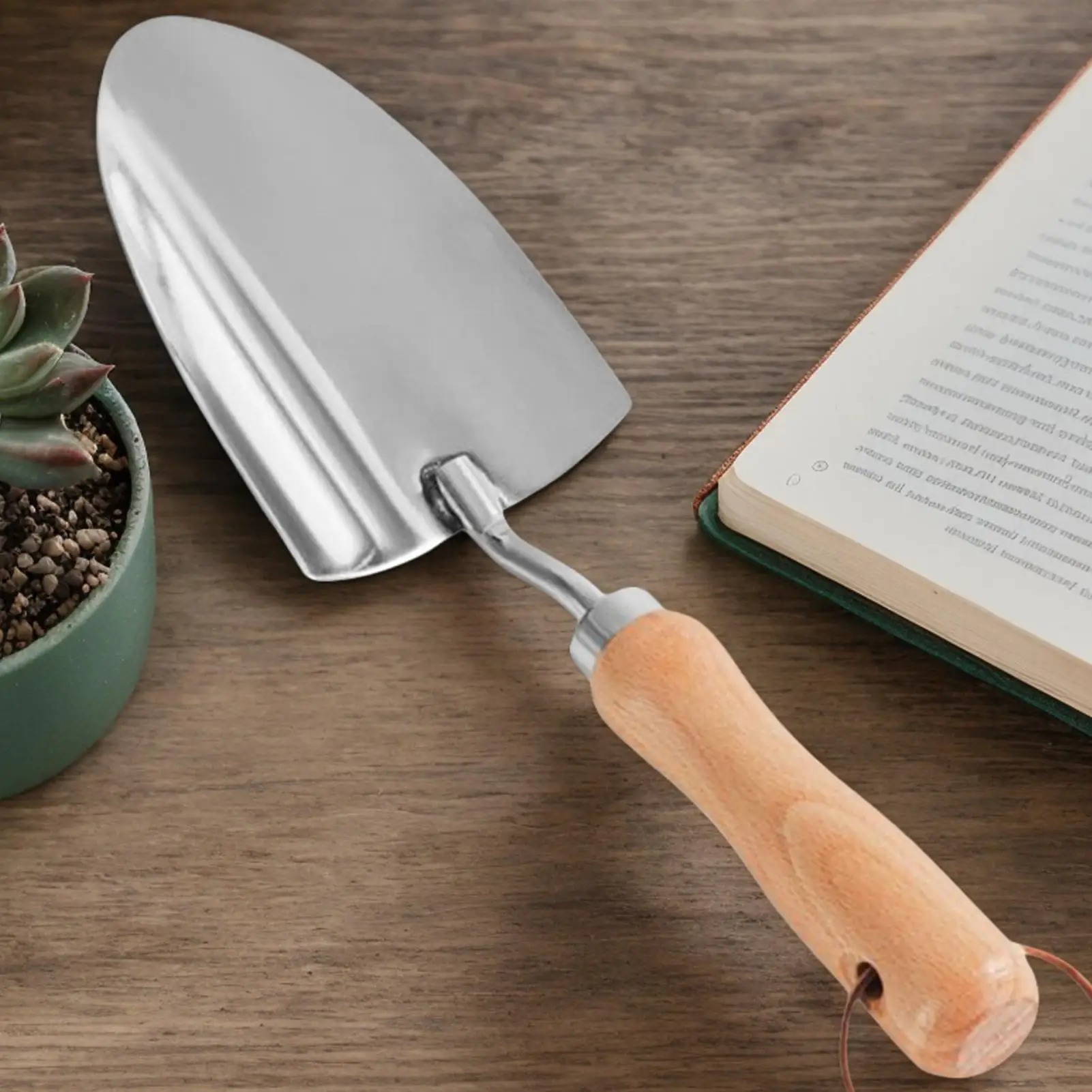 

Gardening Shovel Heavy Duty Digging Trowel Ergonomic Handle Stainless Steel Shovel for Gardening Farming Nursery Lawn Landscape