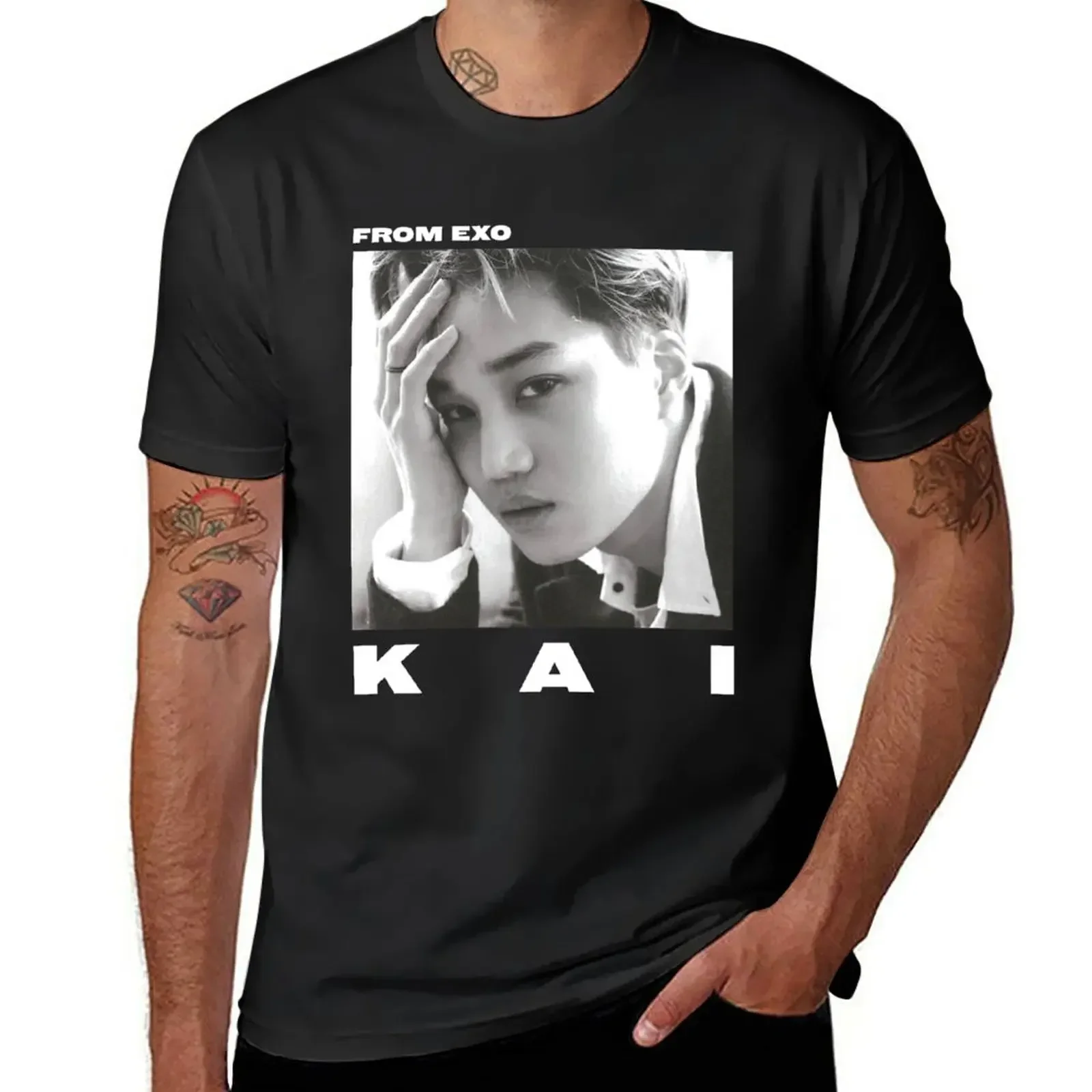 - KAI T-Shirt plain shirts graphic tees summer top men t shirt