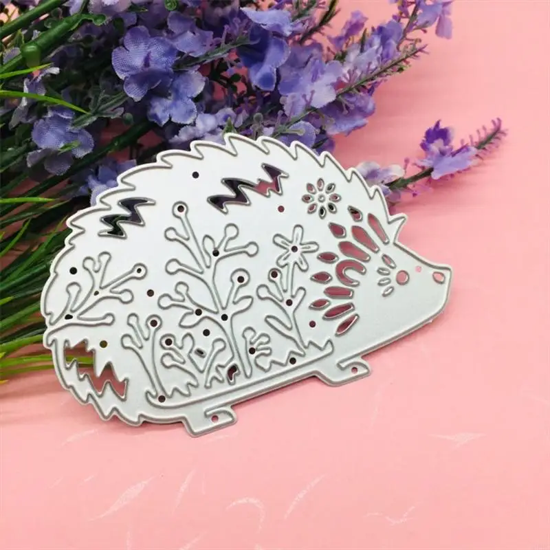 H9ec kartun landak logam pemotongan mati buatan tangan kerajinan tangan diy scrapbooking embossing persediaan untuk anak -anak
