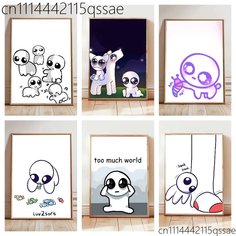 TBH Autism Creature Yippies Rolled Poster Cartoon Wall Art for Nursery Kid Room Playroom Cute Princes Painting Home Room Decor