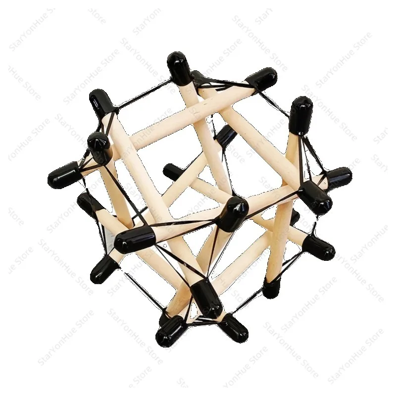 For Rehabilitation Teaching 12-Bar Tensegrity Model Dynamic Fascia Demonstration Tool for Anatomy Trains Thomas W.Myers Research