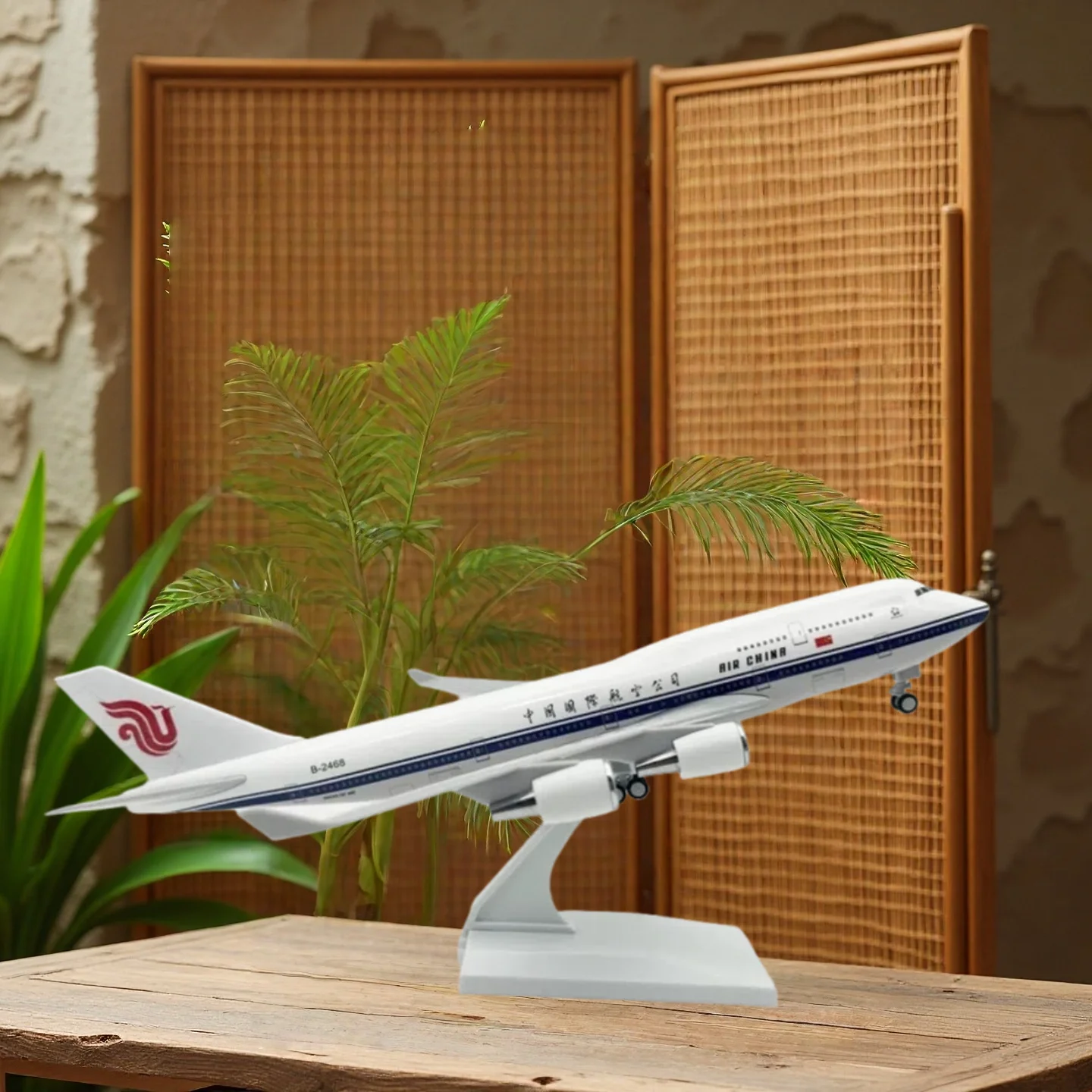 

30CM 1/250 Scale With Landing Gears B747 Air China Airlines Airplane Model Plane Aircraft Model Resin Display Table Decoration