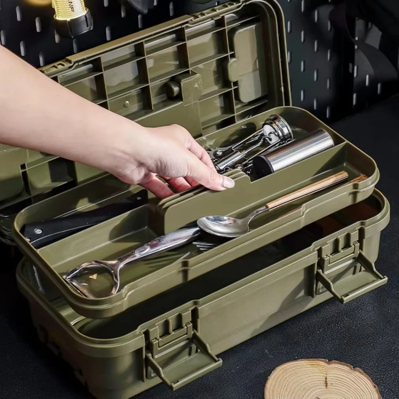 4L/6.5L Stackable Bins Storage Connectable Toolbox Multiple Functions Storage Boxes & Bins Plastic Container Storage