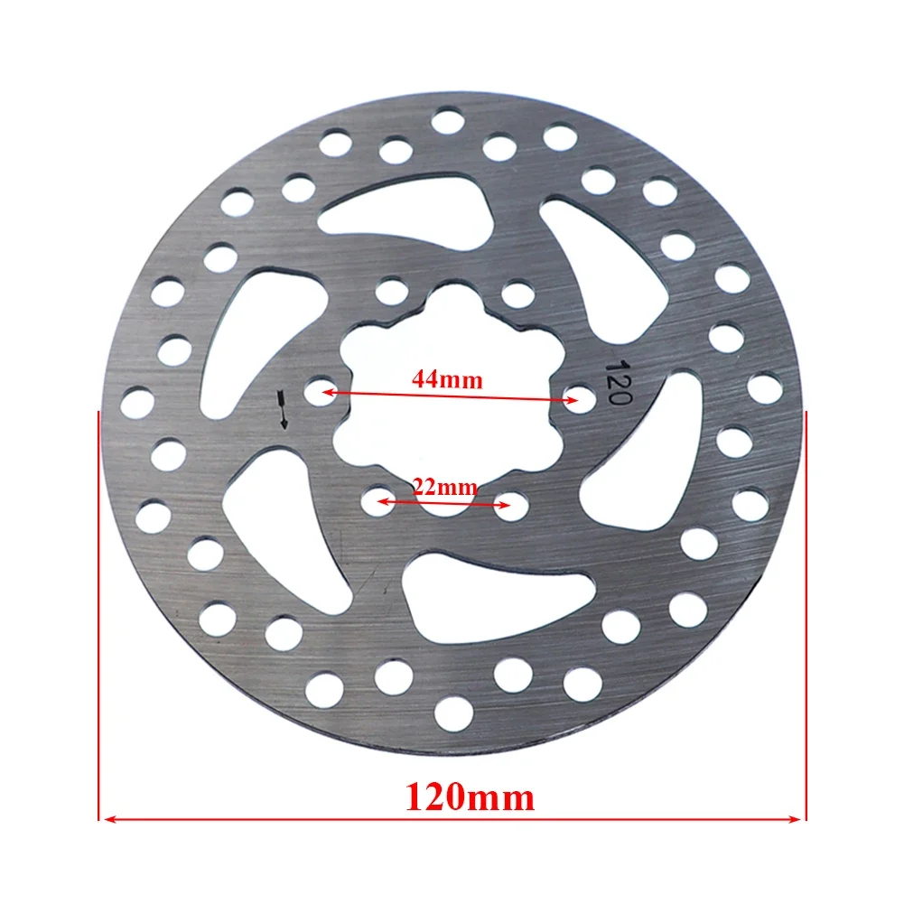 120mm 6 Hole Disc Brake for Electric Scooter Rotor Brake with Screws Stainless Steel Rotor Parts