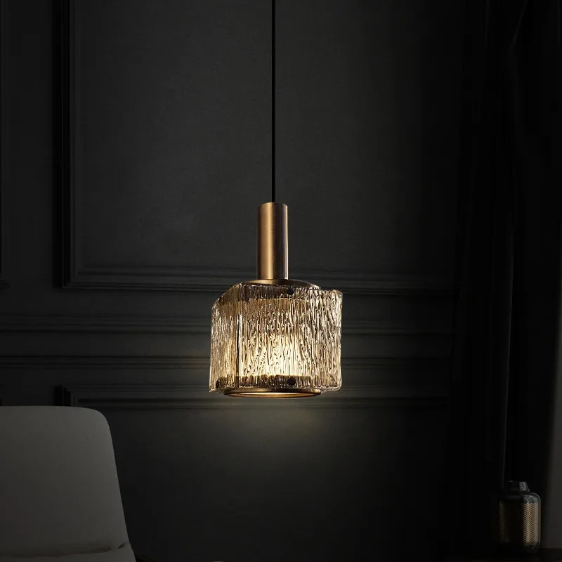 Nordic Licht Luxe Kleine Kroonluchter, Master Slaapkamer Bedlampdecoratie, Eenvoudige Kristallen Lamp