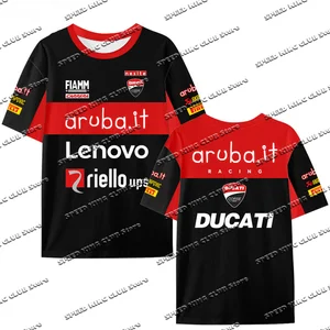 Moto-T-Shirt für Männer Ducatis 3D Print Motorrad T-Shirt Running Anzug Sommerschuhe Trockener Dry Dry Cycling Jersey Tops 9 Hauptverkaufs Ducati -Kleidung - №7