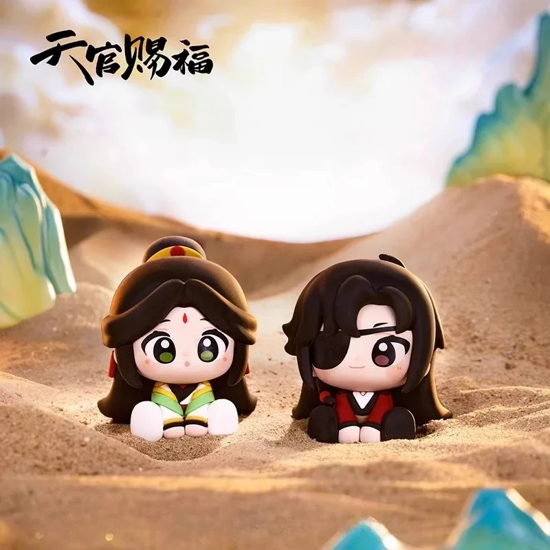 Heaven Official's Blessing Sitting figura Xie Lian Hua Cheng ACG mercancía muñeca caja ciega coleccionable