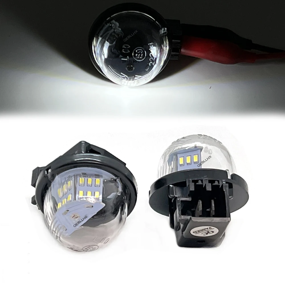 2Pcs White LED License Plate Light Number Plate Lamp For Suzuki Jimmy Alto Carry Pickup Grand Vitara Swift Wagon Opel Agila