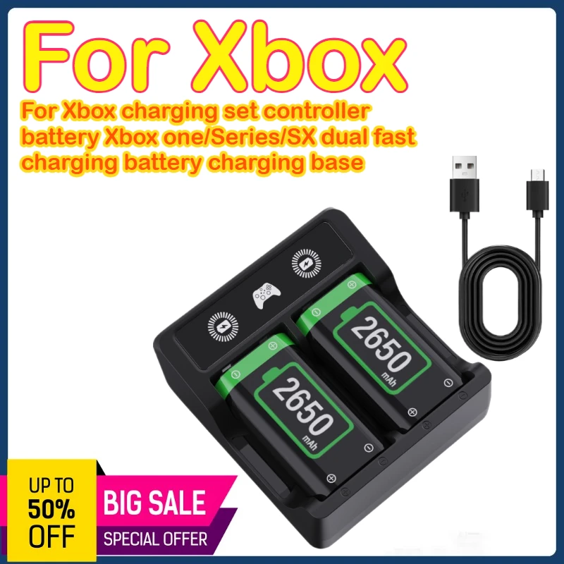 

Для Xbox зарядной установки, аккумулятор контроллера Xbox one/Series/SX, двойная быстрая зарядка аккумулятора, зарядная база