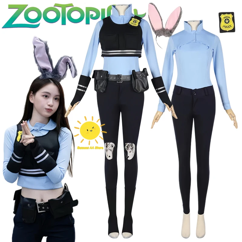 BEAST KINGDOM аниме Judith Laverne Hopps косплей Zootopia костюмы для косплея аксессуары для униформы Джуди Хэллоуин карнавал Cos женские