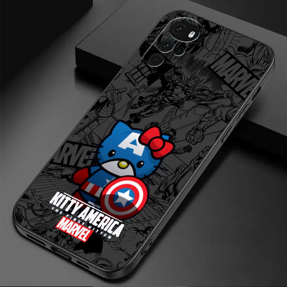 Etui na telefon Motorola Moto G51 5G G30 G32 G200 G53 G73 G60S G31 G71 G72 G50 4G G22 G9 Marvel Spidermans Hello Kitty pokrowiec