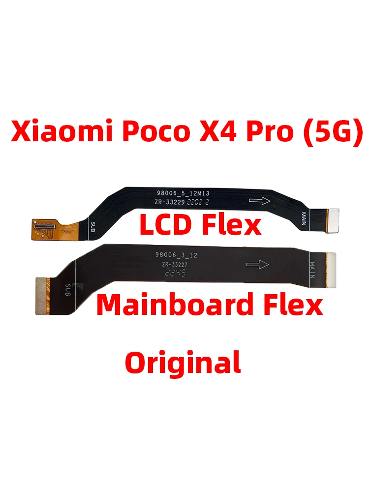 Pengganti Kabel Flex konektor tampilan LCD Motherboard papan utama untuk Xiaomi poco X4 pro 5G