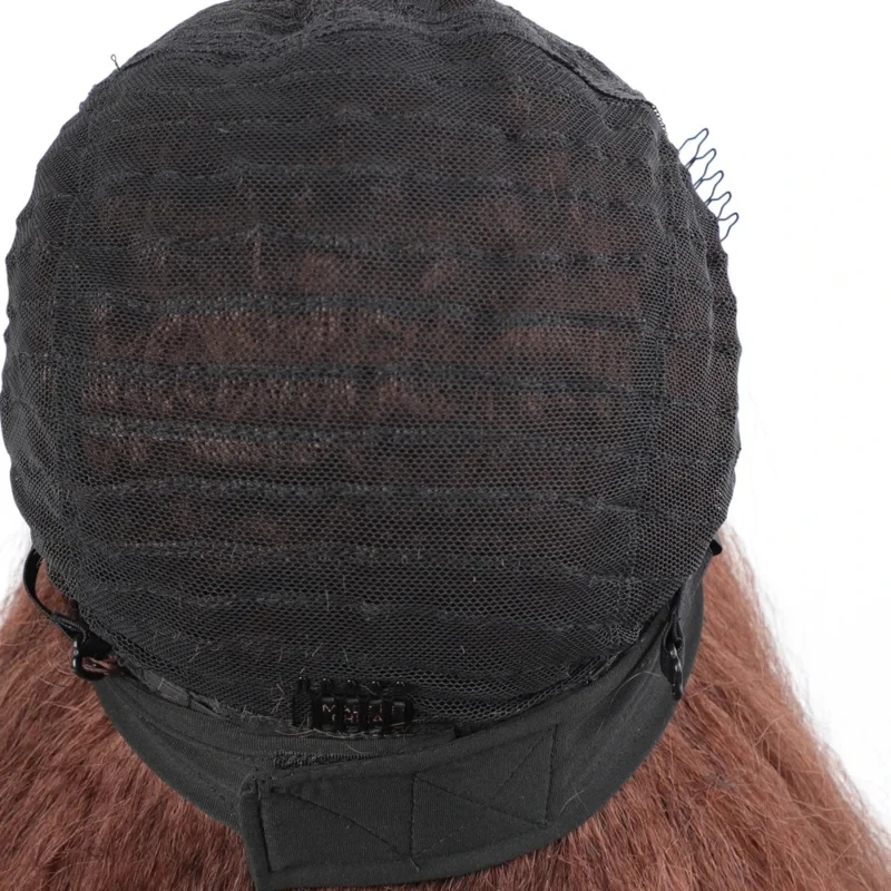 2026 Synthetic Long Kinky Straight Headband Wig For Black Women Afro Synthetic Hair Cosplay Wigs Headband Wig Blonde Black P2C3N view 5