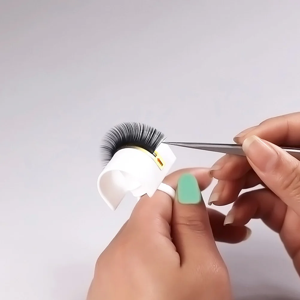 

10PCS Grafting Eyelash Ring Pigment Cup Reusable Waterproof Easy Store Professional Home Eyelash Extension Tools Supplies