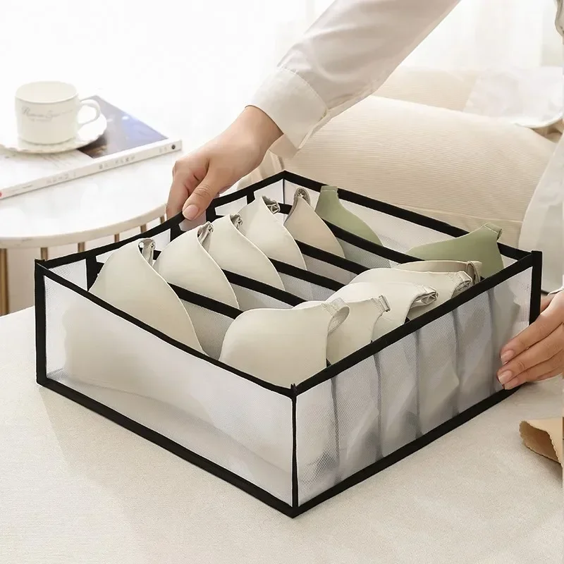 Underwear Drawer Organizer Storage Box Foldable Closet Organizers Drawer Divider Storage Boxes For Underpants Socks Bra