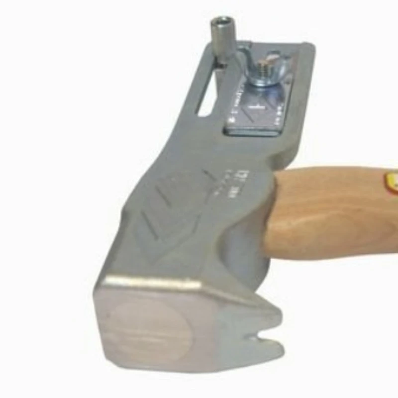 Magnet Roof Axe, Wooden Handle Croissant Hammer, Tent Floor Hammer Lifesaving Tool Pulling Hammer view 2