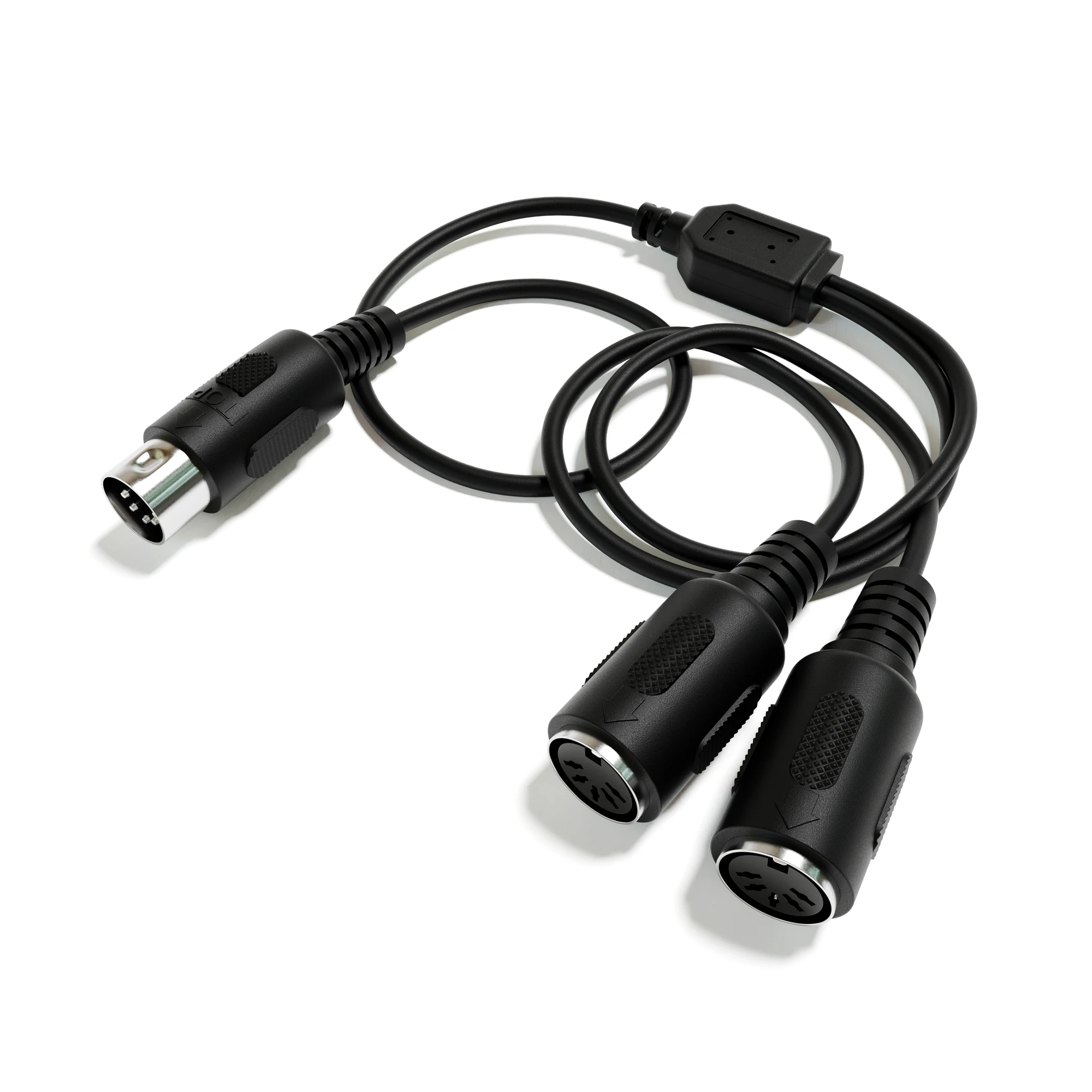 ExcelValley - MIDI Splitter Audio Cable - 5 Pin DIN - Y Adapter Converter