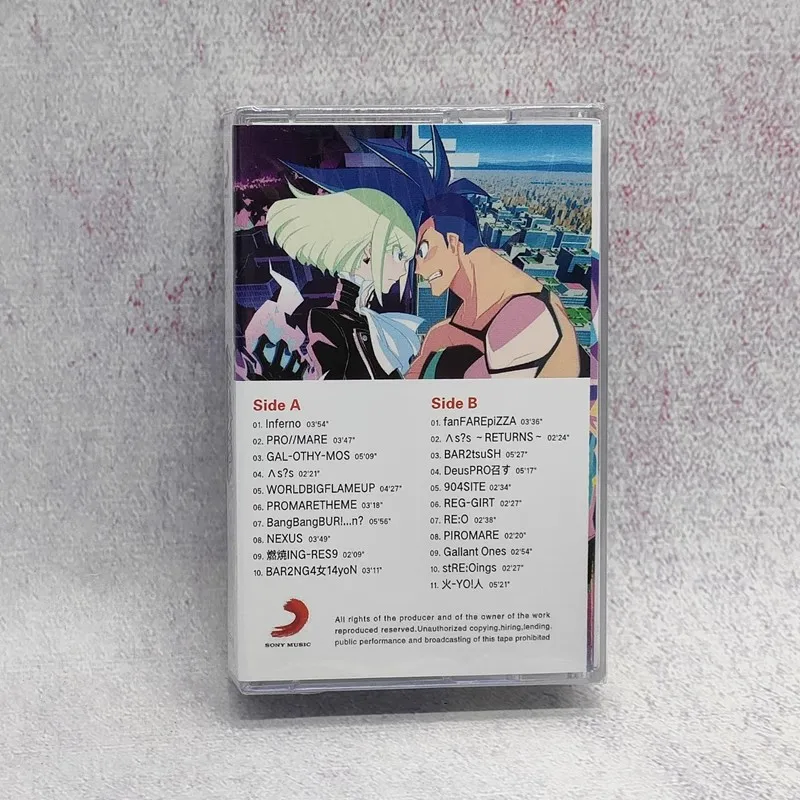 New Anime PROMARE Music Tape Galo Thymos Aina Ardebit Cosplay Soundtracks Box Cassettes Car Walkman Tapes Prop Christmas Gifts