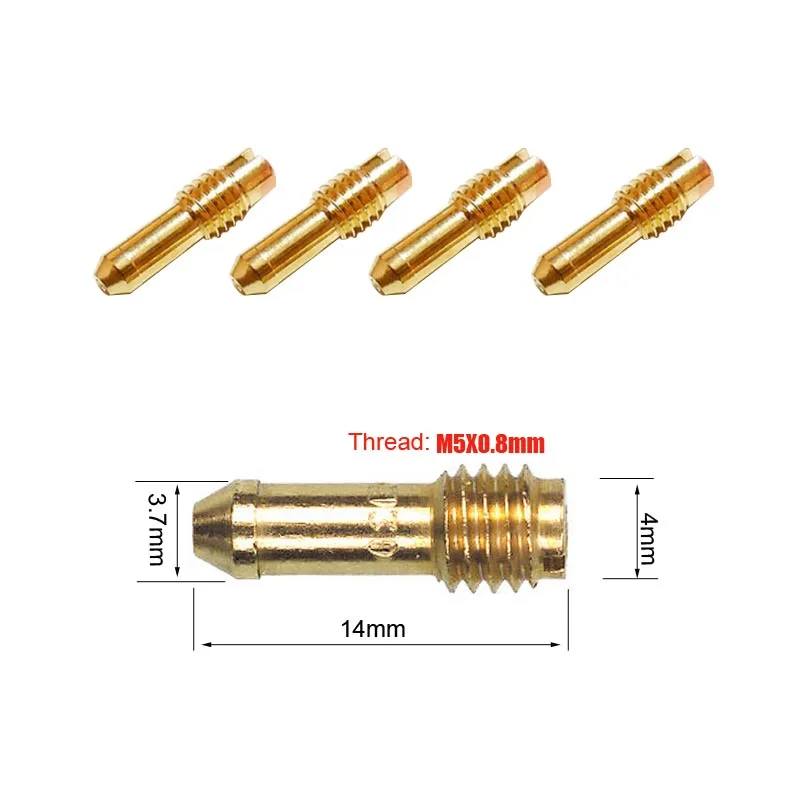 M5x0.8mm Thread Pilot Jet Idle Slow Jet for Mikuni Carb N151.067 Kawasaki KZ1000 GS1000 GS1100 DR-350 Size 30-65