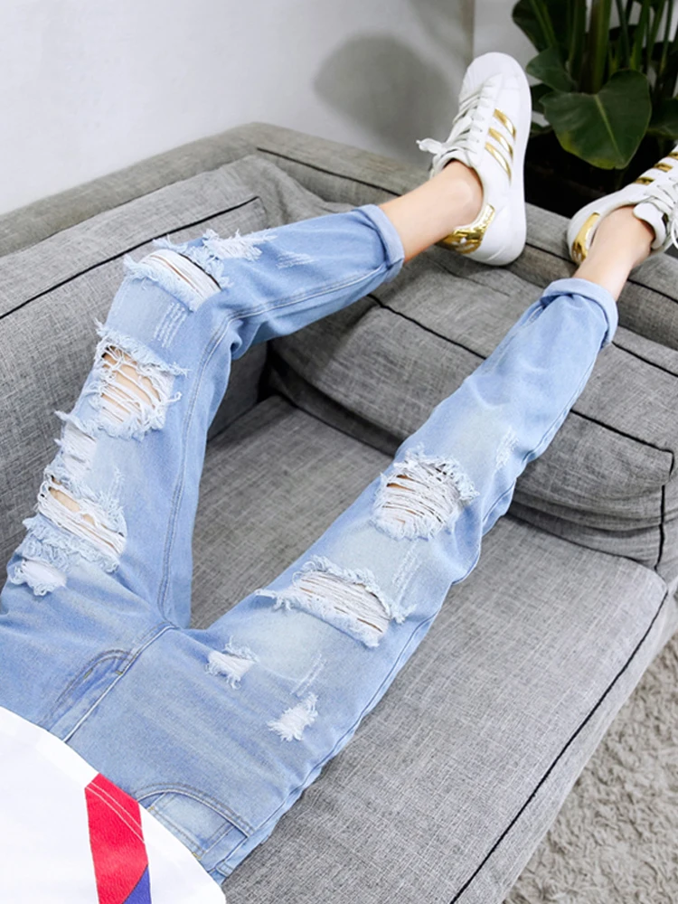 

Летние тонкие джинсы из денима для мужчин, модные повседневные легкие классические прямые синие джинсы для молодежи на каждый день