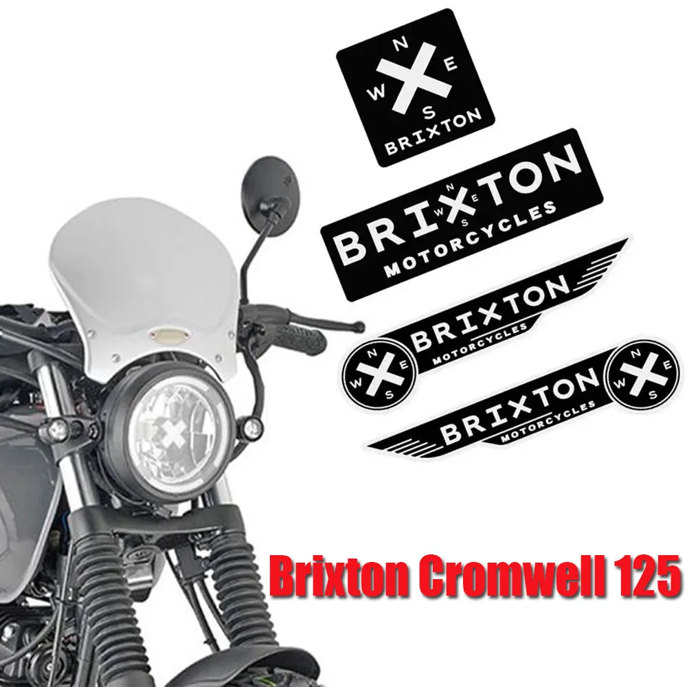 Brixton Cromwell 125 Motorcycle Emblem Badge Decal Accessory Fit for Brixton Cromwell 125 Models Motorcycle Decals