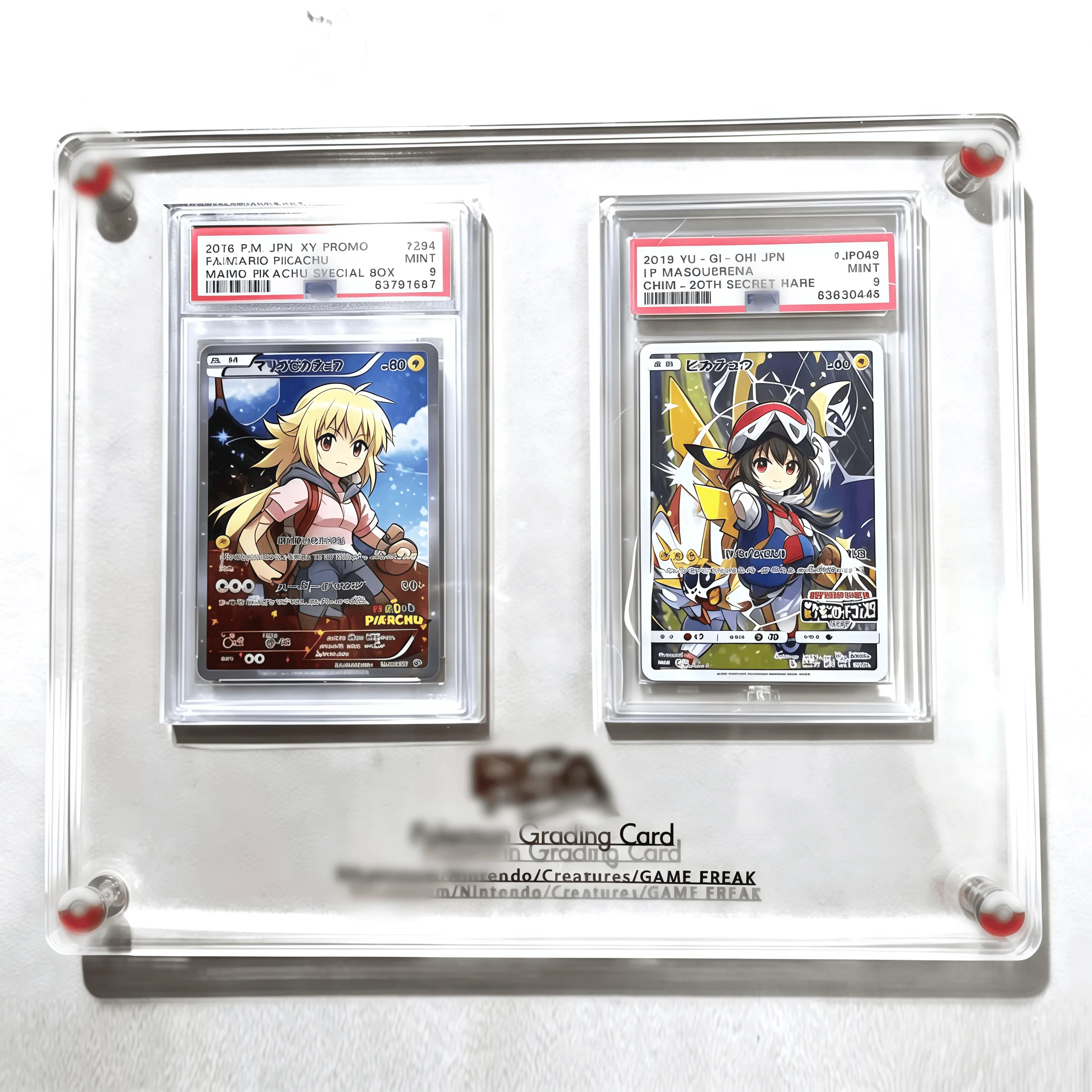 PTCG Pokemon Yu-Gi-Oh Rating Graded Card Brick Sports Trading Card High Transparent Thickened Acrylic Display Stand No Card