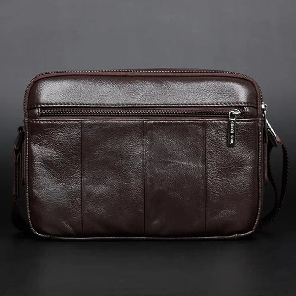 Genuine Leather Men Cross Body Shoulder Bag Purse Luxury Designer Business Real Cowhide Male Crossbody Messenger Bags