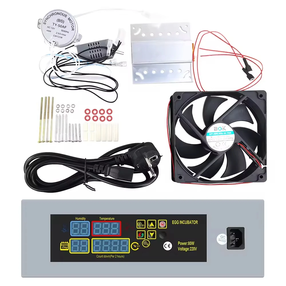 HTMC-5 Automatic Egg Incubator Mini Incubator Temperature and Humidity Sensor Chicken Egg Incubator Hatching Controller