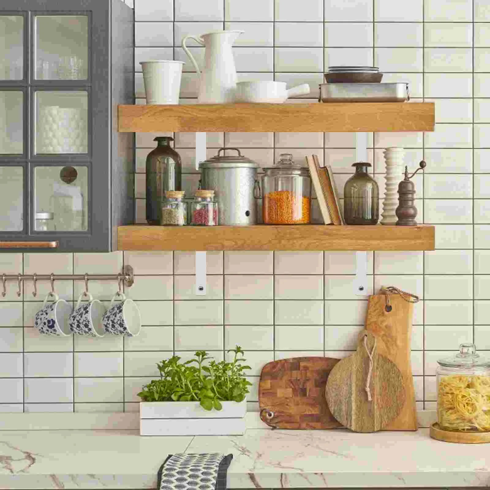 Stainless Steel Shelf Support Frame Wall Accessories Mounted Rack Heavy Duty Shelving Brackets