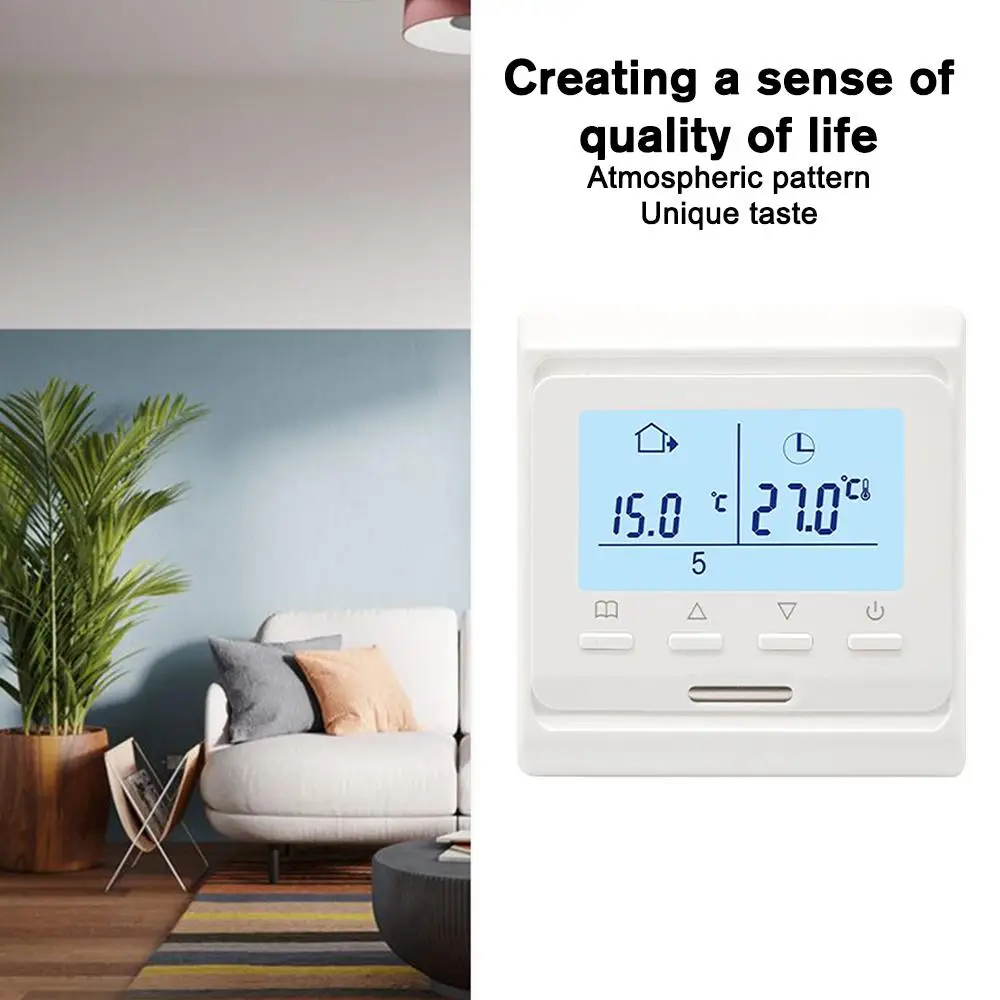 Wi-Fi Room Thermostat Water Electric Floor Heating Temperature Controllor LCD Built-in Sensor Smart Home Accessories