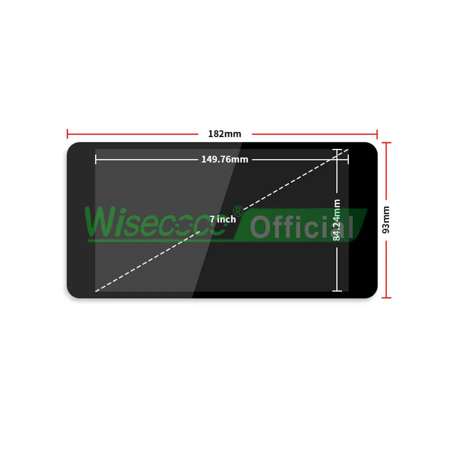 Imagem -05 - Wisecoco Polegada 1920x1080 Ips Display Tablet Mipi Lcd Placa Motorista Painel de Toque para o Telefone Móvel Win7 10 Raspberry pi 3