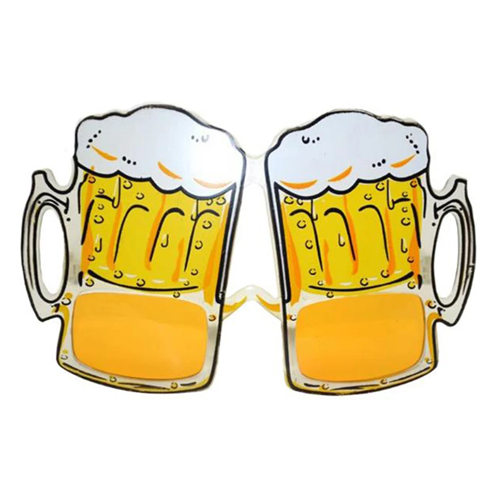 

3Pcs Overflow Beer Mug Eyeglasses Flexible Legs for Festivals Stage Shows Costume Parties Lightweight Funny Eyeglasses