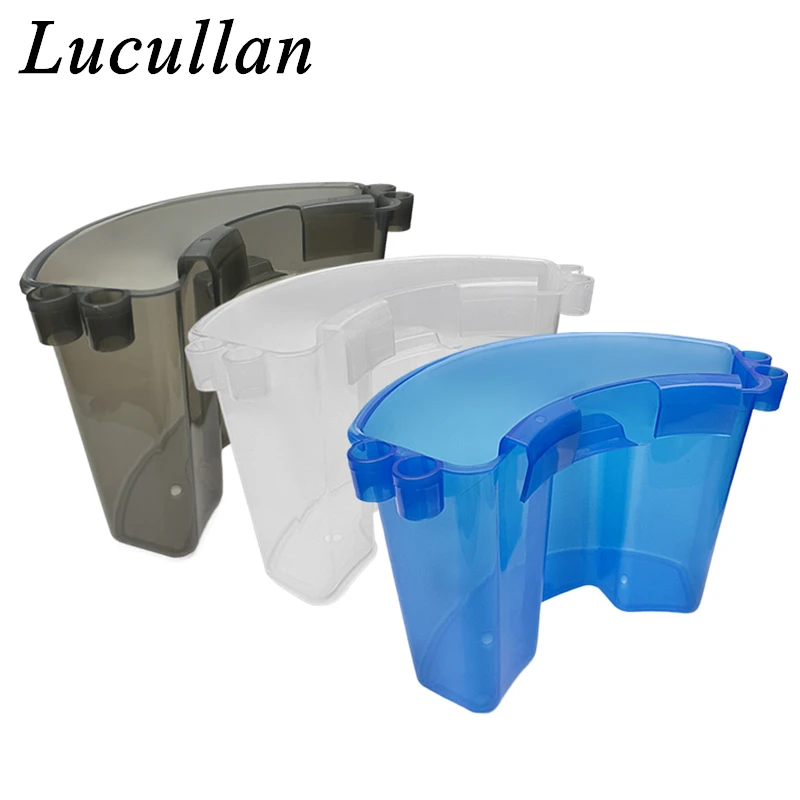 Lucullan 3 Colors Transparent Hanging Bucket Organizer Detailer Cleaning Caddy Storage Bucket