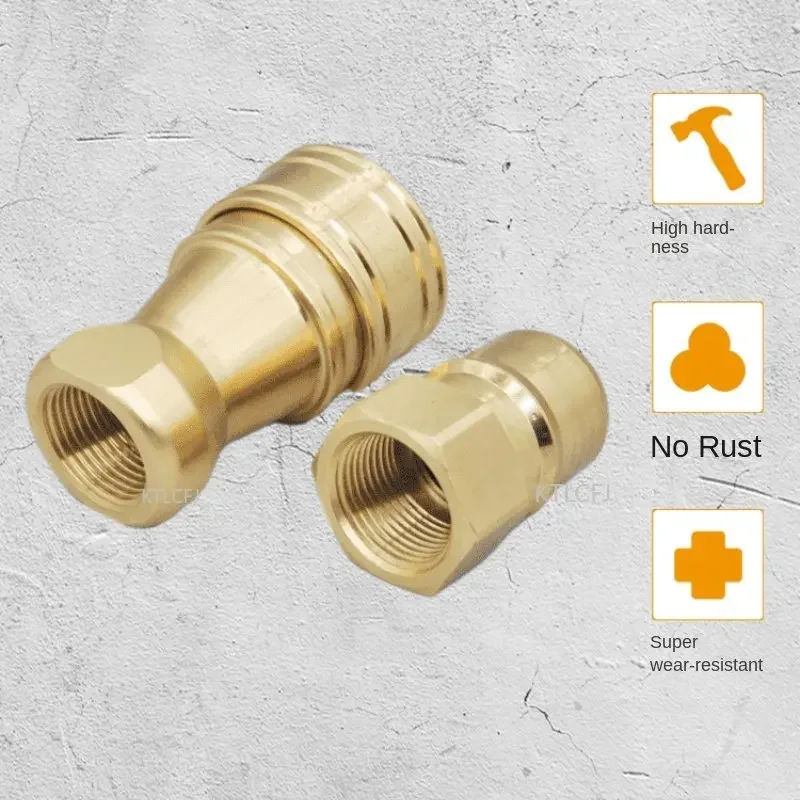 Double Self Sealing Open Close High Pressure High Temperature Connector Hydraulic Quick Connector