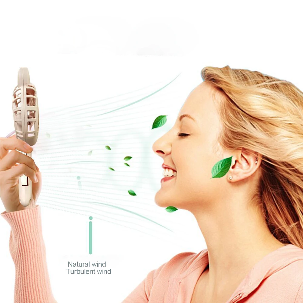 Портативный ручной мини-вентилятор 3 цветов, портативный охлаждающий мультяшный вентилятор без аккумулятора
