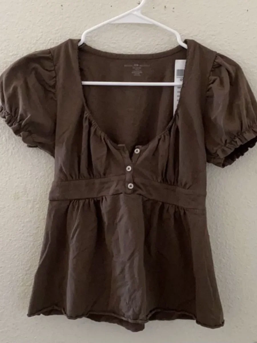 

Y2K Fairy Grunge Crop Top for Women Short Sleeve Lace Patchwork T-Shirt Aesthetic Slim Fit Cute Babydoll Top Tees