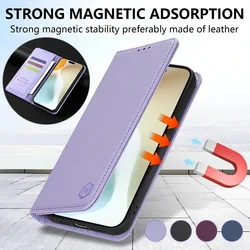 Wallet Skin Friendly Strong Magnetic Card Slot Flip Leather Case For iPhone 17 Pro Max Air 16e 16 15 Plus 14 13 12 11 XR Cover