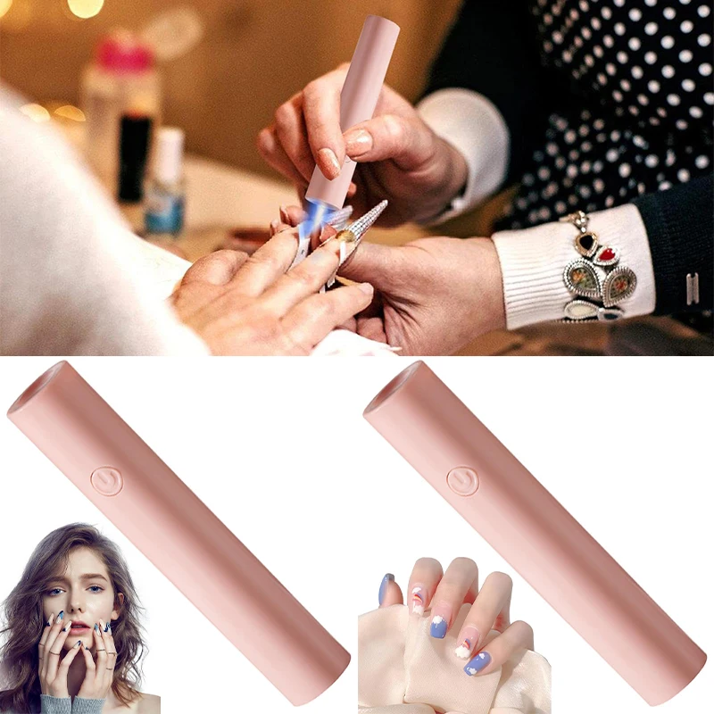 Professional Uv Led Nail Lamp Handheld Portable Quick Dry Usb Nail Dryer Machine Home Phototherapy Tools Mini Flashlight Pen